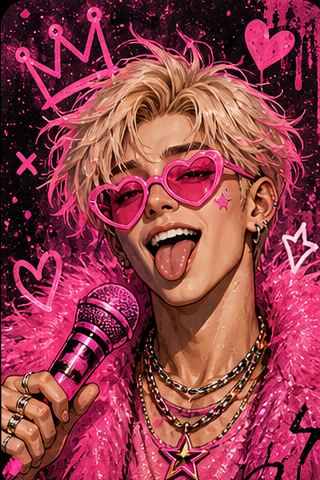 Glam Prince singer persona